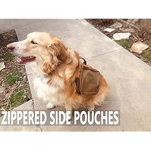 JiePai-Dog-Backpack-Harness-Dog-Hiking-Backpack-Saddle-Bag-Pack-Rucksack-Dog-Vest-with-Pockets-for-Medium-Large-DogsCoyote-Brown - Cucciolini Doodles   JiePai-Dog-Backpack-Harness-Dog-Hiking-Backpack-Saddle-Bag-Pack-Rucksack-Dog-Vest-with-Pockets-for-Medium-Large-DogsCoyote-Brown