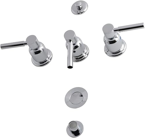 Kingston Brass KB6321DL Concord - Grifo para bidé, cromo pulido, 8 x 2,13 x 2,13