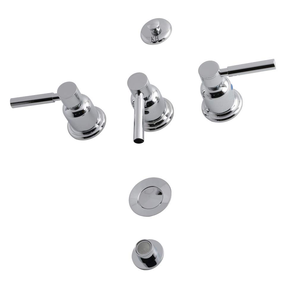 Kingston Brass KB6321DL Concord Bide Bataryası, Parlak Krom, 8 x 2,13 x 2,13