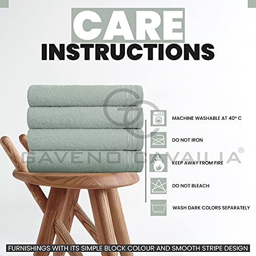 Luxury Egyptian Cotton Bath Towels Set - 4 Extra Soft Sheets - Image 4