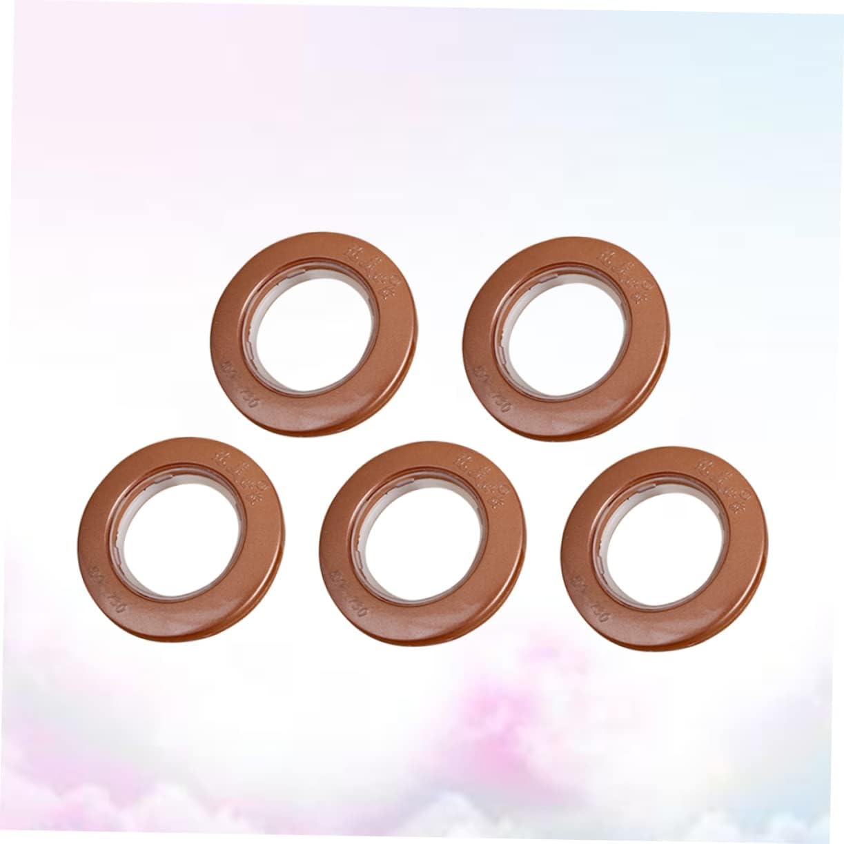 Alipis 85pcs Curtain Roman Plastic Shower Ring Grommets for Curtains Home Decor Easy to Install