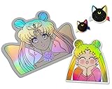  Holographischer Neo Queen Serenity Peeker Sticker, Sailor Moon
