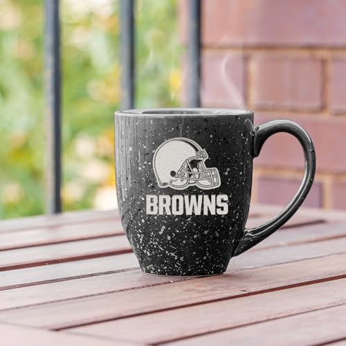 Image of Rico Industries NFL Football 16 oz Team Color Laser Engraved Speckled Ceramic Coffee Mug