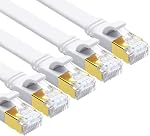 Yauhody CAT8 Ethernet Cable 6ft 3 Pack, Flat CAT 8 Cable, Faster than CAT7/CAT6/CAT5e, High Speed 40Gbps 2000MHz SFTP Network LAN Patch Cable with RJ45 for Gaming, PC, Router, Modem (6ft/3 Pack/Black)