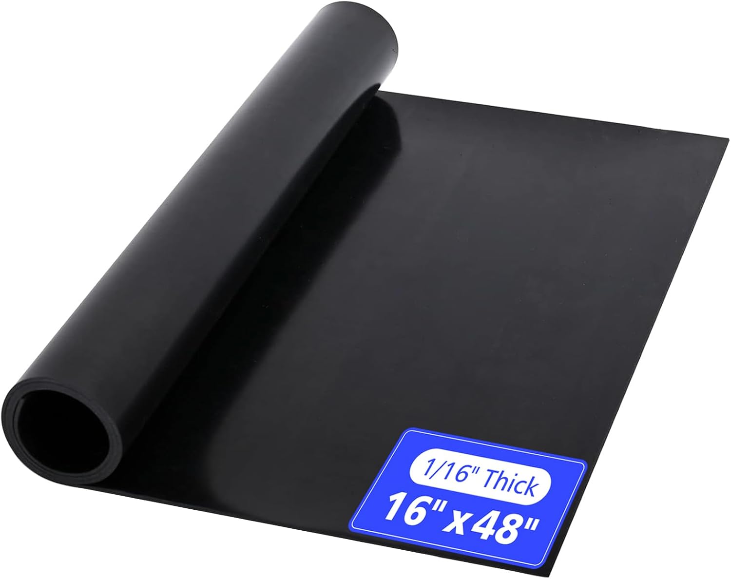 Neoprene Rubber Sheet 16"×48"×1/16" – Heavy Duty Heat-Resistant Insulating Material for DIY Non-Slip Mats, Anti-Vibration Pads, Sealing Strips