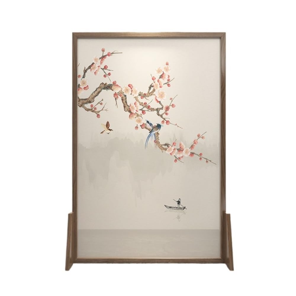 Privacy Screen Chinese Style Screen Partition Living Room Entrance Shielding Tea Office Porch Movable Seat Room Divider
