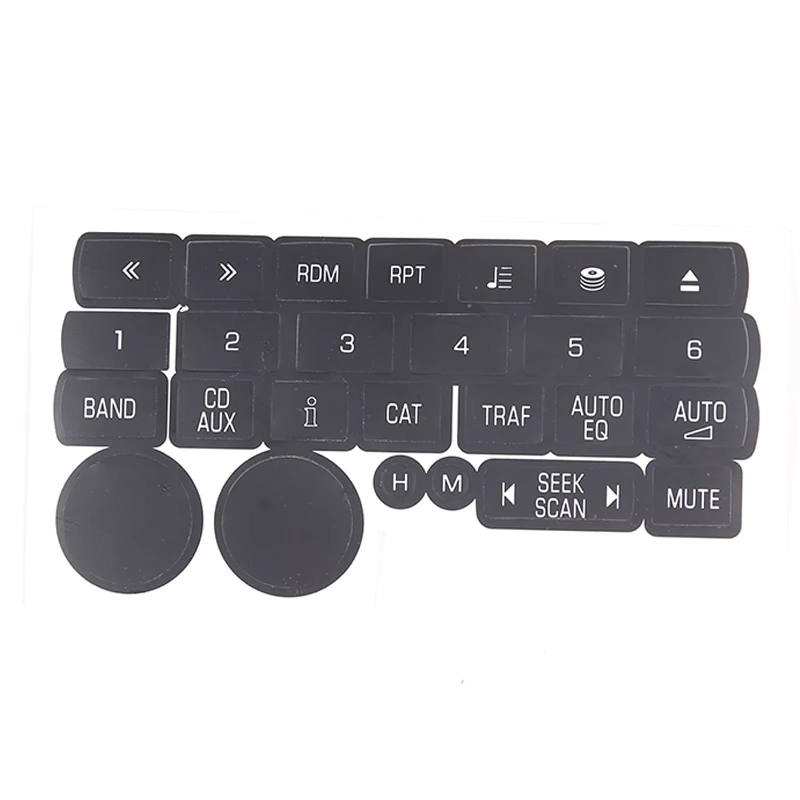 Interior Button Stickers Compatible with Chevrolet for Corvette C6