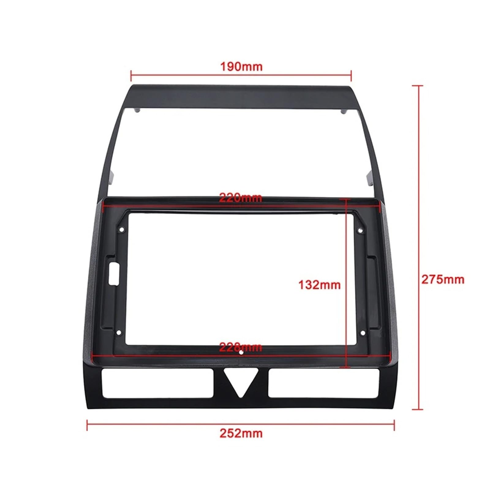 Mascherina Autoradio Cornice Stereo Car Audio 9 "Grande Schermo Dvd Fascia Telaio Adattatore 2Din Dash Pannello di Installazione Kit per A6 per C5 1998-2004