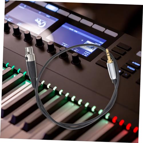 Cable XLR hembra a jack 3,5 mm de 0,5 m negro para conectar micrófono a cámara 7