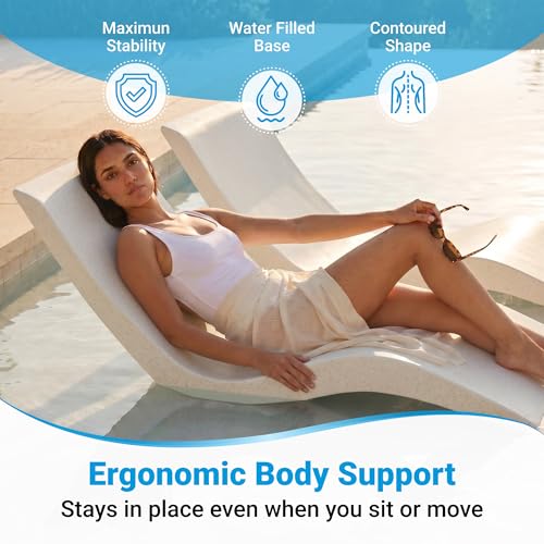 Image of Aqua Outdoors Pool Lounge Chairs, Pool Chairs for in Pool, 9-in Water Depth