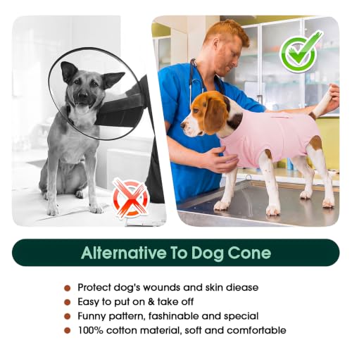 Image of Kuoser Dog Surgery Suit Female Spay, Dog Recovery Suit Male Neuter