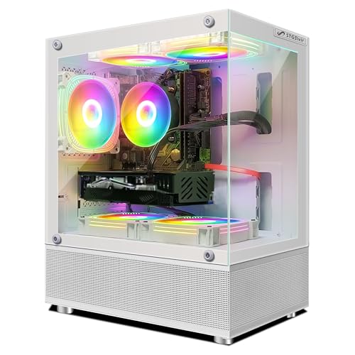 STGsivir ,PC Gaming,Ordenador de sobremesa 10th Gen G5905 3.5GHz,Radeon RX 580 16GB,16GB DDR4,1T SSD,WiFi,BT 5.0,5 Fans,Windows 11 H64