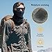 TICONN Neck Gaiter Face Cover Scarf (Heather Black 2-Pack), Summer Cool Breathable Lightweight Sun & Wind-proof for Fishing Hiking Running Cycling