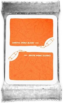 Booster Pack 20 Orange Subject Cards Blank Prompt Card Expansion Deck for Creative Drawing, Art Prompts, and DIY Ideas