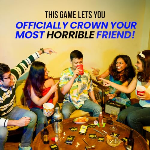 Image of Dring Horrible Friends - The 'Who's Most Likely to' Party Game | Find Out What Your Friends Really Think About You!? | PartyGame, Adult, 108 Cards | House PartyGame, Friends Game.