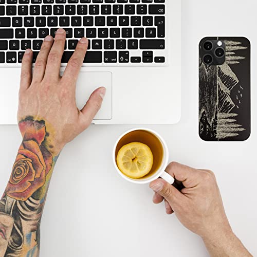 Sevgie SVG-LNDSCP Wood Case For Iphone Xr [Shockproof Hybrid Protective Cover Unique] Natural Real Wood & Soft Tpu Wooden thumb #6