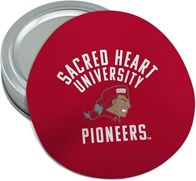 Sacred Heart University Pioneers Logo Round Rubber Non-Slip Jar Gripper Lid Opener