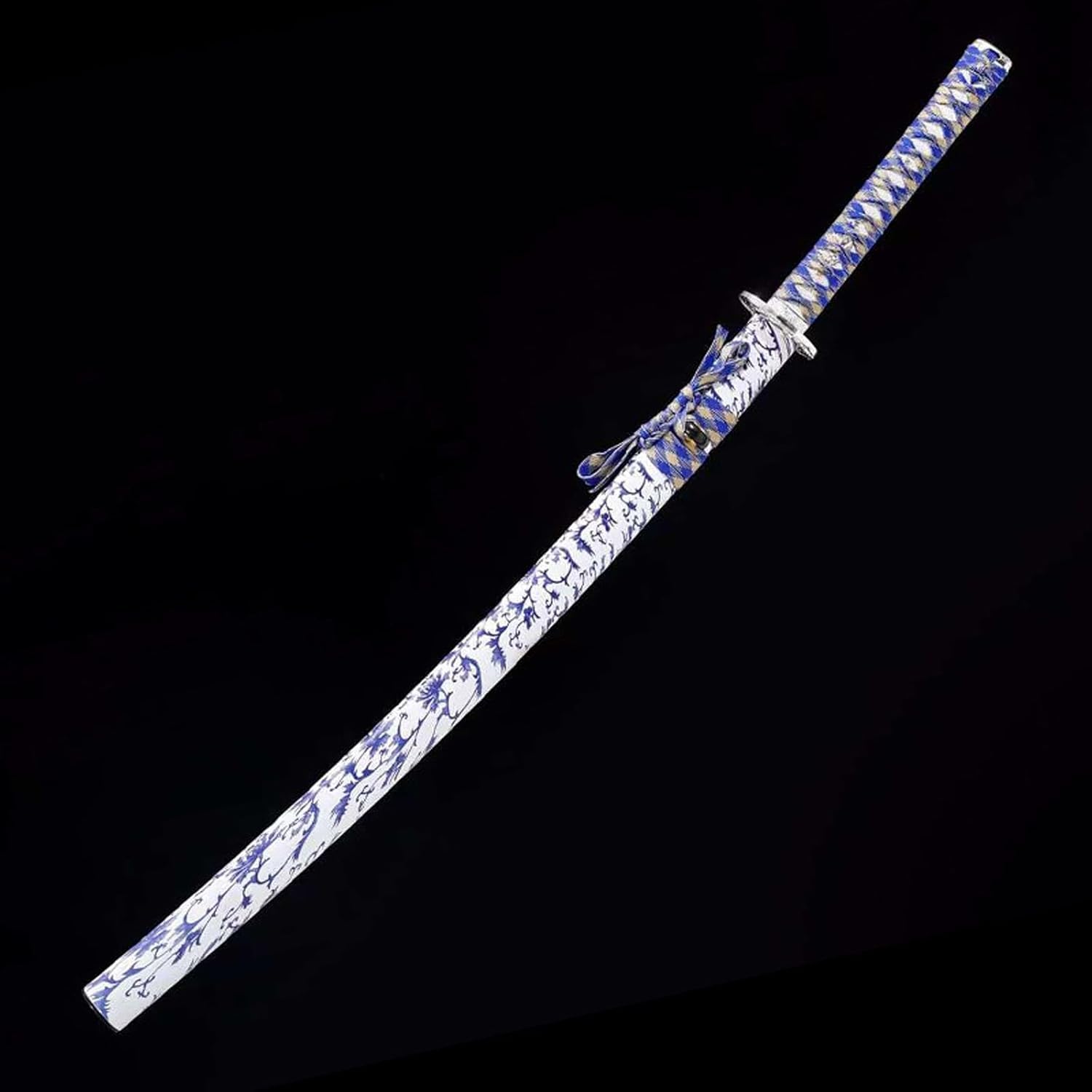 Naturalny ciężki drewniany Bokken, ręcznie robiony miecz samurajski z osłoną, japońska katana do wyświetlania, cosplay, kolekcja, trening Kendo/Iaido/Bushido-103CM