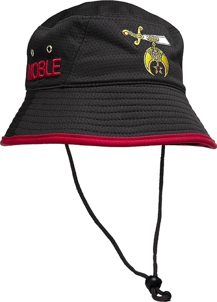 Shriner Noble Novelty Bucket Hat [Black] - ID#43612