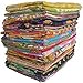 5 Pieces Mix Lot Whole Sale Tribal Kantha Quilts Vintage Cotton Bed Cover Throw Old Assorted Patches Made Rally