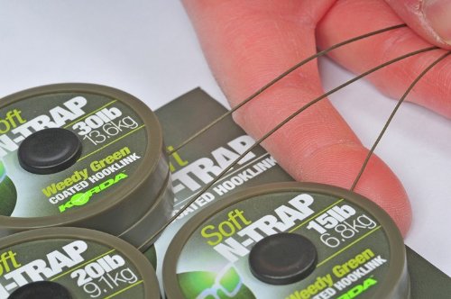 Korda N-Trap Soft Silt Hook Link Material, 15lb 20m, Coated Braid, Soft Supple Tough Dyneema Inner Braid Coating Won't Split - Image 3