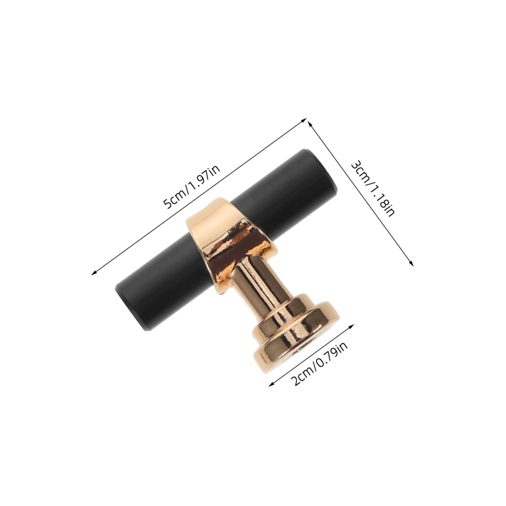 10 Stück Teiliges Moderne Schwarze und Goldene Möbelgriffe aus Robuster Ergonomische Schrankgriffe mit Single Hole Langlebige Küchenschrankgriffe und Schubladengriffe für