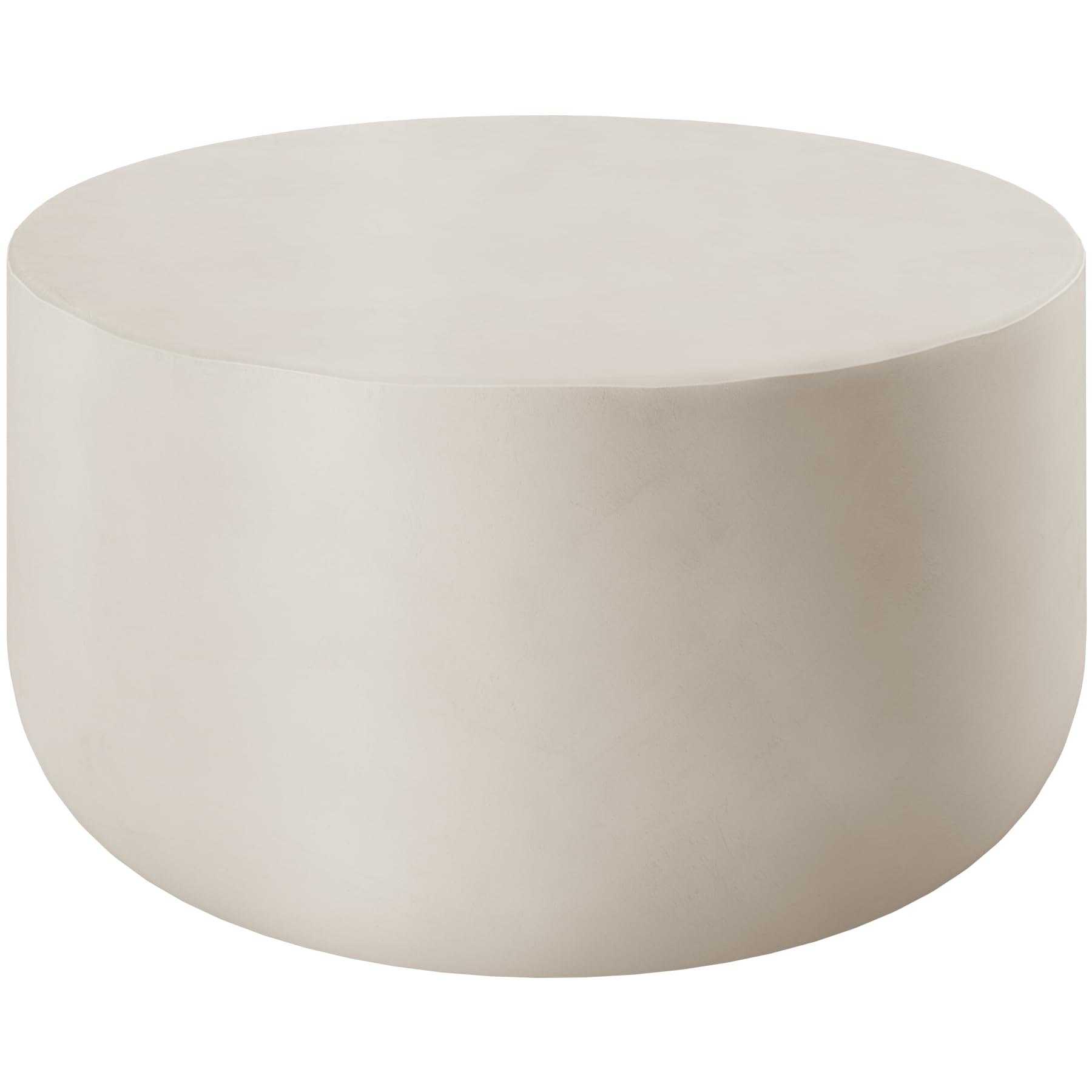 tectake® Couchtisch rund, Beistelltisch für in- und Outdoor, runder Side Table als Wohnzimmer oder Balkon Möbel, als Coffee Table, Gartentisch, Couch Tisch, Aesthetic Room Decor - weiß