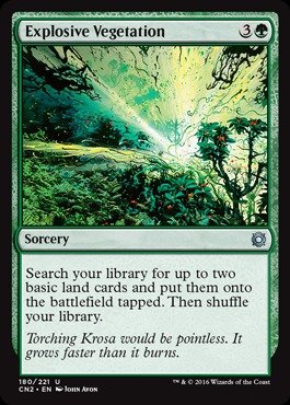 Magic: the Gathering - Explosive Vegetation (180/221) - Conspiracy 2: Take the Crown by Magic: the Gathering