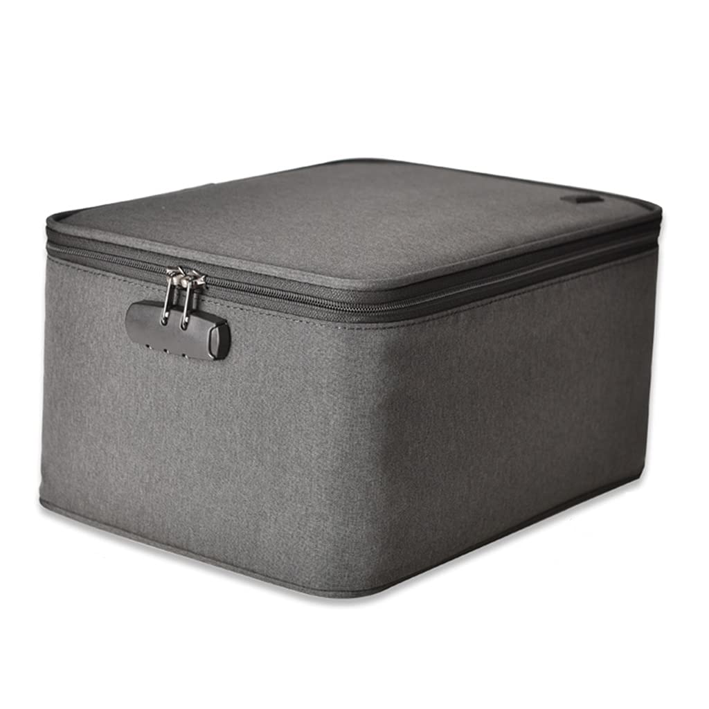 pacchetto di documenti portatili, Organizzatore di documenti con serratura Desktop, scatole di archiviazione, archiviazione di file, borsa organizer da viaggio portatile sicura for documenti for lapto