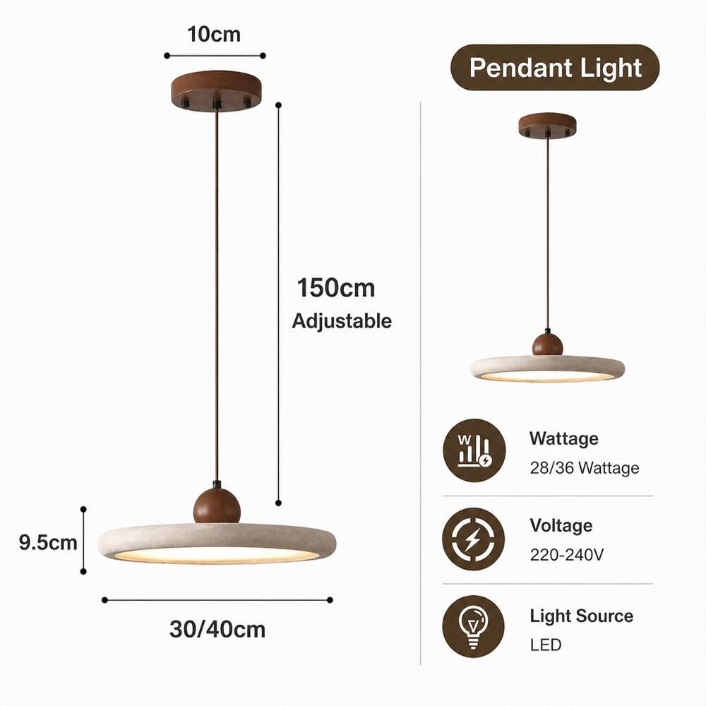 Lampada A Sospensione Wabi-Sabi Travertino Giallo Dettagli Luci Pendenti