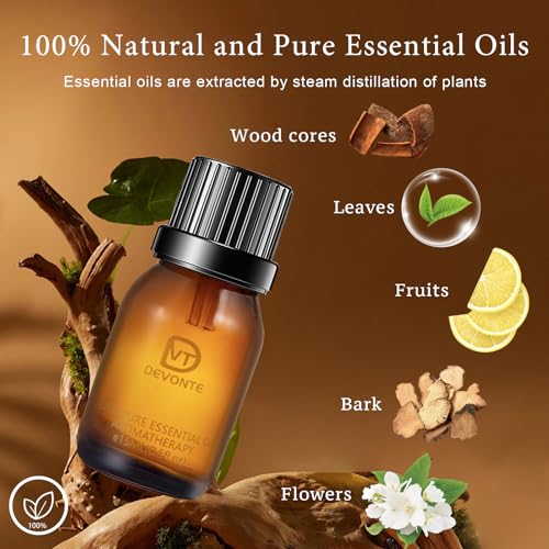 Essential Oils Set - 100% Natural, Contains Woody Floral, Long Lasting Scent, Home Diffuser Oil for Humidifiers, Diffuser, Aromatherapy, Relax Mood, Purify Space - 15 ML (Lucky) - Image 3
