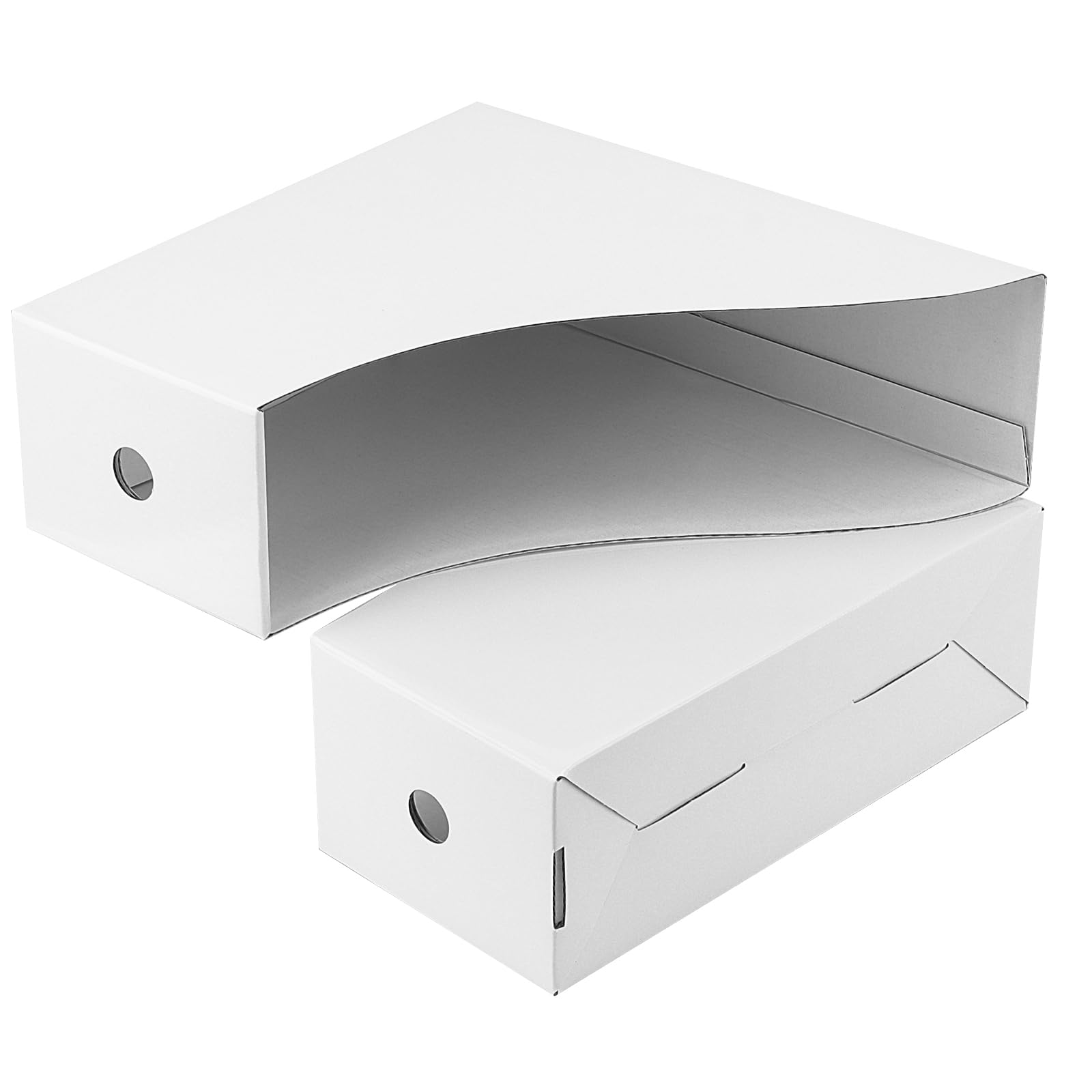 Revistero de cartón blanco, 12 unidades, tamaño A4, A4, soporte para archivos, papel de estraza