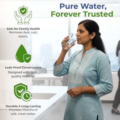 Image of Japmin PP Spun Filter | Pre Filter | Outer Filter Candle | High Density 90g Spun (5 Micron) Cartridge Compatible for Pre-Filter Housing of All Water Purifier | Pack of 1 Spun