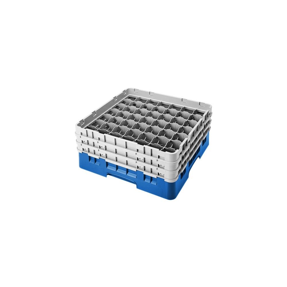 Camrack Glass Rack, W/3 Extenders, Full Size, 49 Compartments, 2-7/16'' Max. Dia., 6-7/8'' Max. (3 Pieces/Unit)