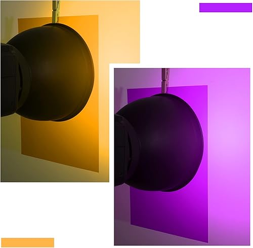 Miniatura 4 de 12 piezas de filtro de gel de Halloween de color para corrección de Halloween, filtro de luz de gel transparente, láminas de plástico para lectura,