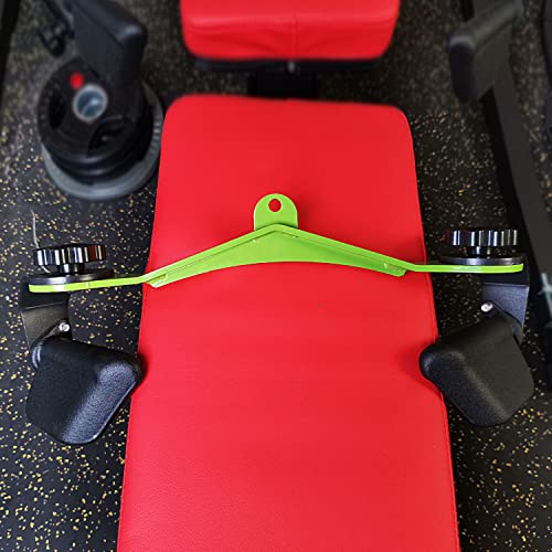 Image of Adjustable Lat Pull down Bar, Cable Machine Attachments for Gym, Home Gym Fitness T-bar Row Pulldown Attachments, Lat Pull Down Machine Wide Grip Neutral Grip Handle