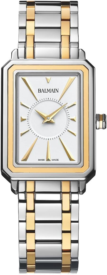 Balmain, Lady, Eirini, Bicolor (Steel and Yellow PVD), Swiss Made, Quartz, White, Stainless Steel 316L, B43823925