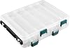 Tackle Box, Waterproof Fishing Box Double Sided 12 Compartments Large Fishing Storage Case for Lures Bait Spinners Hooks