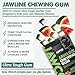 JAWCO Ultra-tough Jawline Chewing Gum | Get a Stronger, Squarer Jawline | Jaw Training Hard Gum | Chisel, Sculpt, Tone your Jaw | 15X Hardness | Facial Fitness Mewing Gum | Jacked Watermelon (1-Pack)