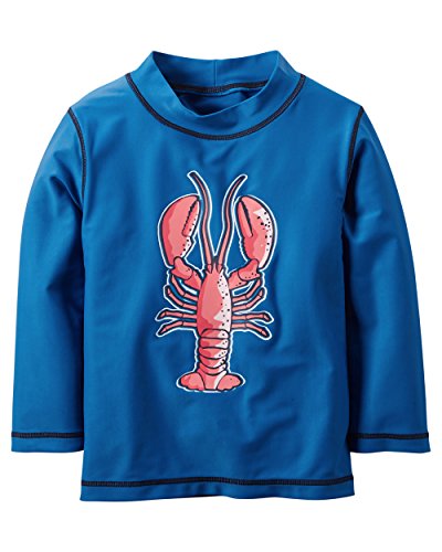 Rashguard Carter's garçon 3-6 mois maillot de bain manches longues bleu homard bébé
