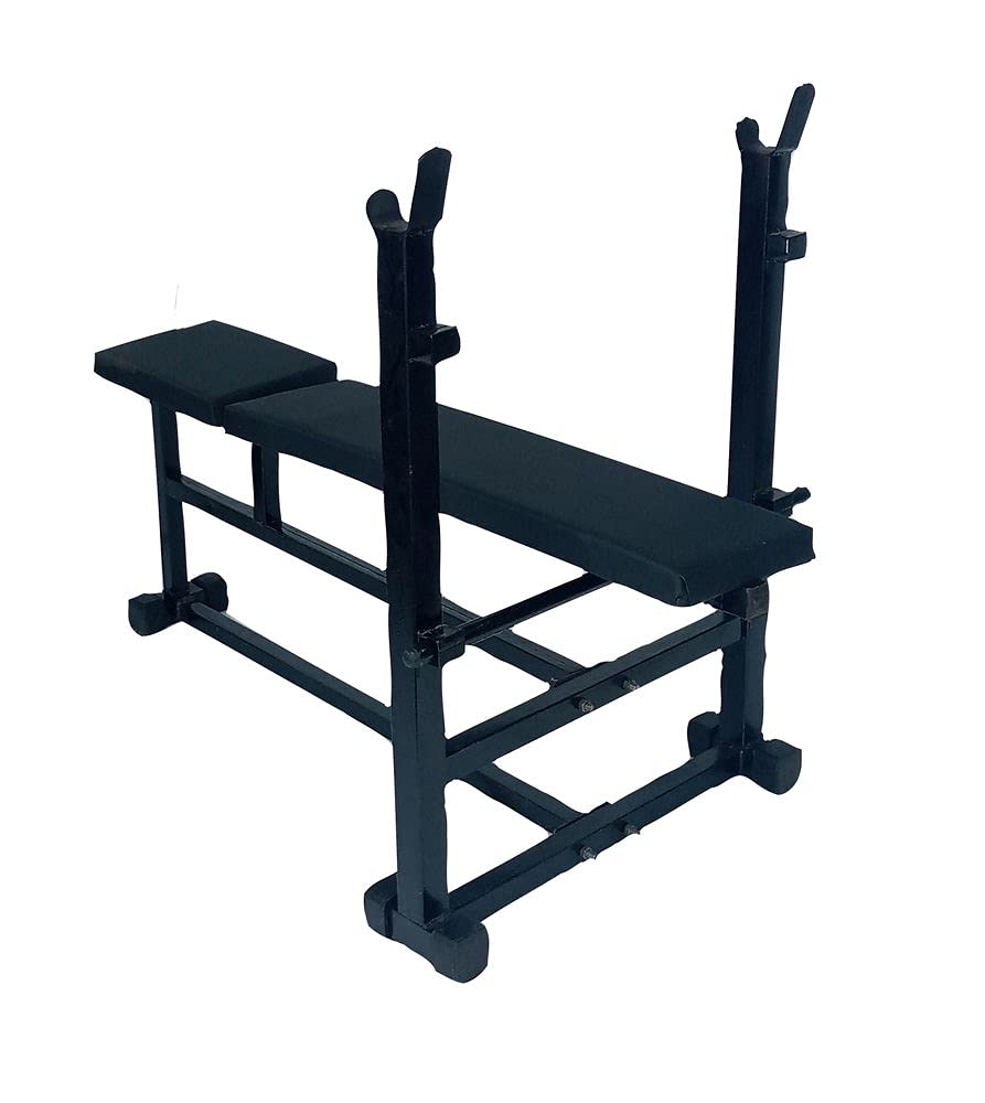 Spanco 3 in 1 Double Support Multipurpose Folding Fitness Bench, (Incline/Decline/Flat/Leg Exerciser/Lats Excerciser/Dips Stand/Push Up Stand)- 75 kg Holding Capacity for Full Body Workout 3
