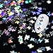 12 Colors Butterfly Glitter Nail Sequins - 3D Nail Art Flakes Colorful Confetti Glitter Sticker Decals Manicure Nail Art Design Makeup DIY Decoration