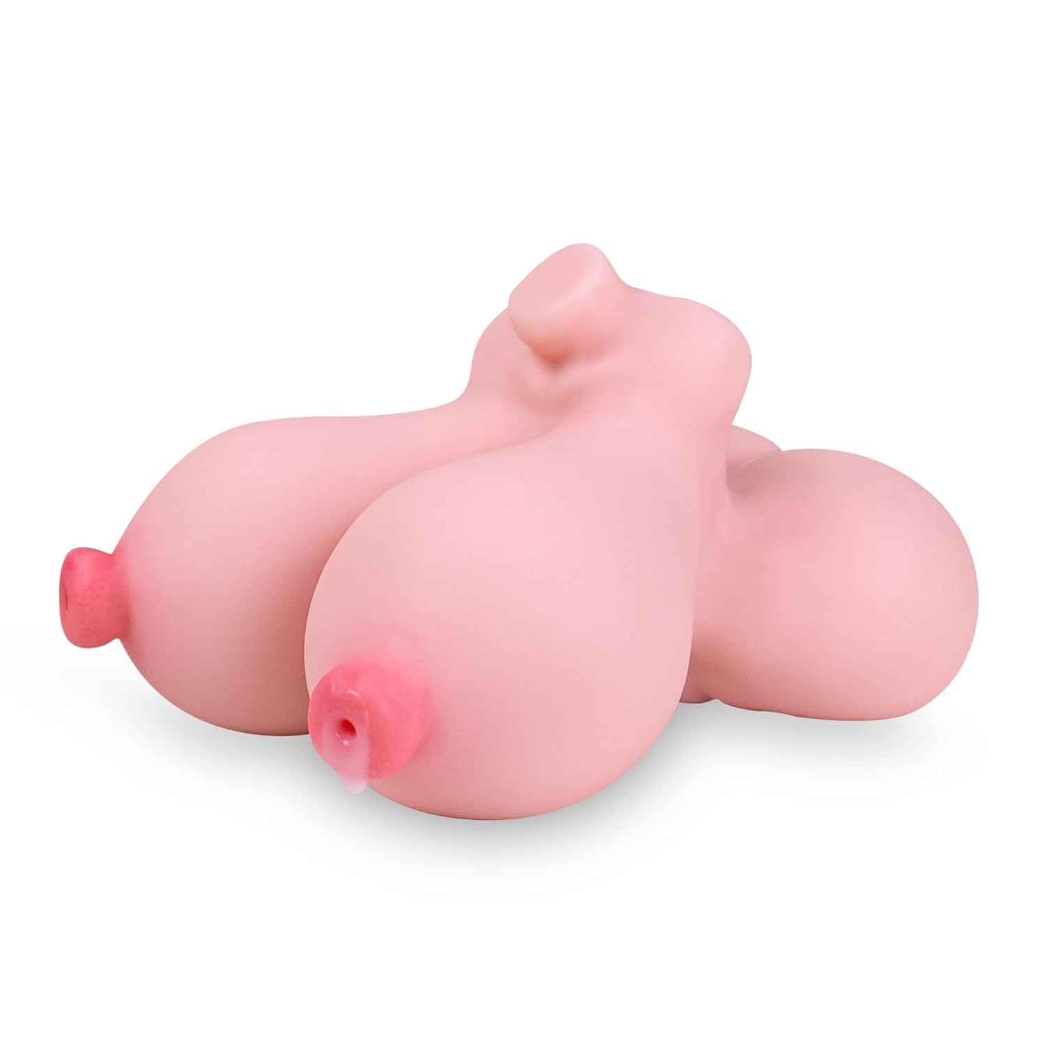 Mini Sex Doll Male Masturbator with 3 Real 3D Channels Portable Adult Sex Doll with Penetrable Big Nipples