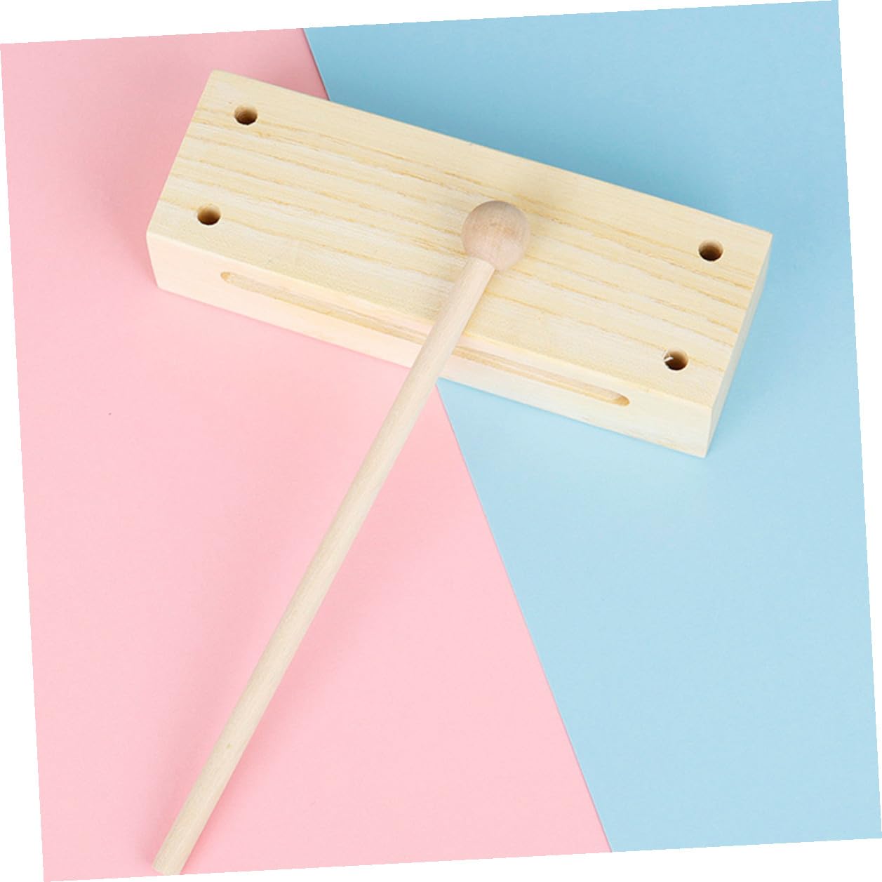 2 set Blocchi di Legno Orff Strumento Percussione con Bacchette in Legno per Ritmo Naturale Strumenti Musicali Mano per Adulti per Lezioni di Ritmo e Performance Musicali