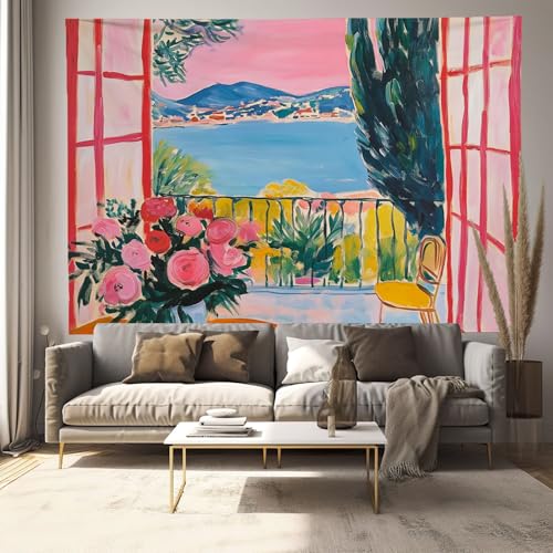 Tapisserie murale océan 230x150cm pour créer un décor évasion salon