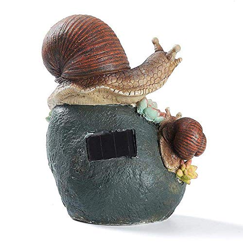 Zhjbd Garden Ornaments Solar Powered Outdoor Snails Lights Figurine Resin Garden Statue For Yard Lawn Decoration Landscape Gift-14.57.520.5Cm Aproduct No.:ww-426 (Color : A) #TOP3