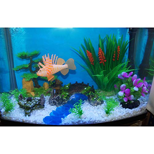Yuehuam Aquarium Bridge Ornament - Resin Rockery Decoration For Fish Tank | Small, Large, X-Large Sizes