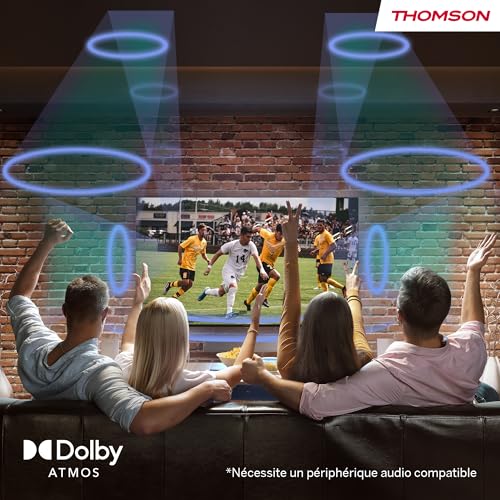 THOMSON 32 Pouces (80 cm) LED HD Blanc Easy TV – Non Smart – Hotel Mode, USB, HDMI, Triple-Tuner (Câble/Satellite/Antenne), CI+, A+ Panneau – 32HD2S13W