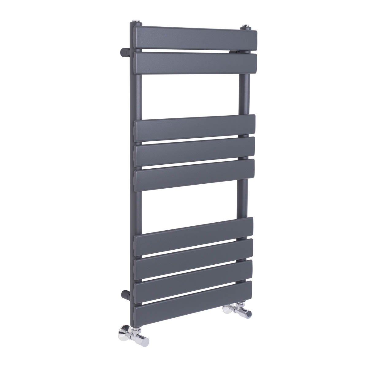 Warmehaus Flat Panel Heated Towel Rail Grey Anthracite Bathroom Ladder Radiator Warmer 950 x 500mm — image 1