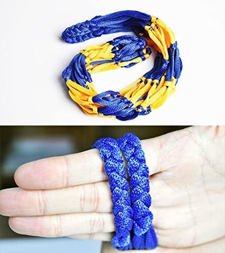 Roysmart Basketball Netz Tasche, Tragbare Ballnetz 1 Ball, Ballnetz Basketball Fußball-Netztasche, Geeignet für Beachvolleyball, Basketball, Stadion und Strand (Blau-Gelb und Schwarz-Gelb) - Image 4